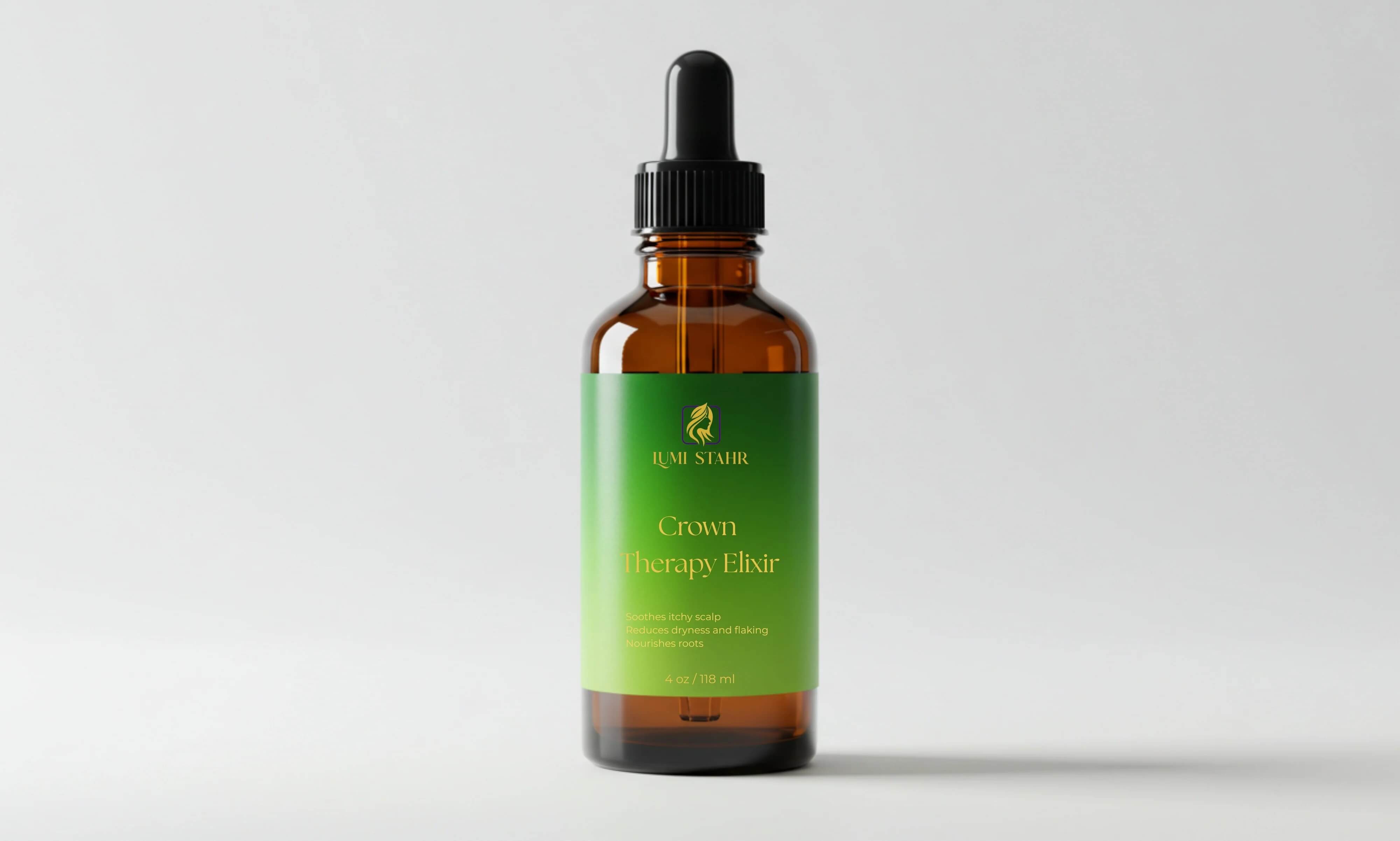 Crown Therapy Elixir – Deep-healing hair oil that revitalizes damaged hair and restores natural glow.