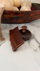Lumi Stahr Wooden Comb & Scalp Massager Set