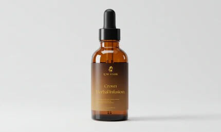Crown Herbal Infusion – Herbal-rich hair treatment that strengthens and rejuvenates the scalp for healthy growth.